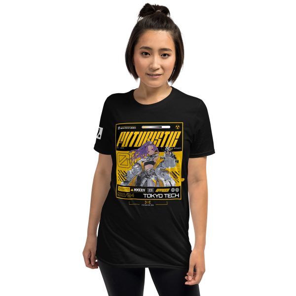 Gnosis Cyber Futuristic Yellow A01: Short-Sleeve Unisex T-Shirt