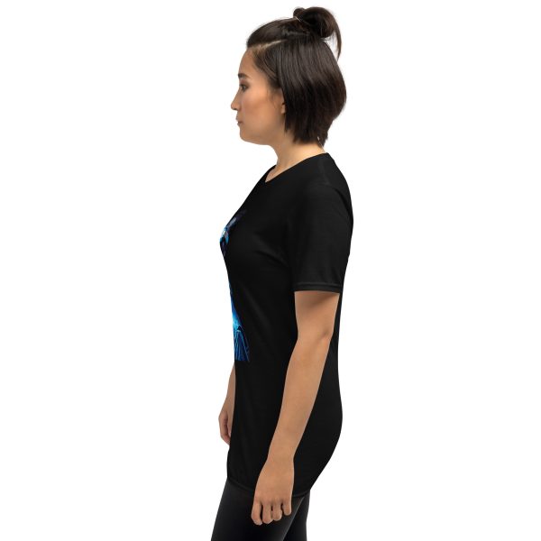 Black blue cyber man: Short-Sleeve Unisex T-Shirt - Image 5