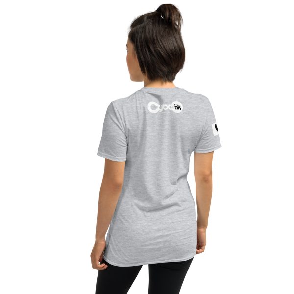 Black blue cyber man: Short-Sleeve Unisex T-Shirt - Image 10