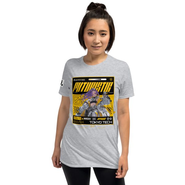 Gnosis Cyber Futuristic Yellow A01: Short-Sleeve Unisex T-Shirt - Image 7