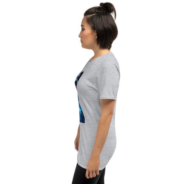 Black blue cyber man: Short-Sleeve Unisex T-Shirt - Image 11