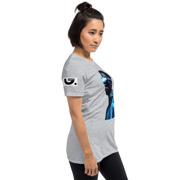 Black blue cyber man: Short-Sleeve Unisex T-Shirt - Image 8
