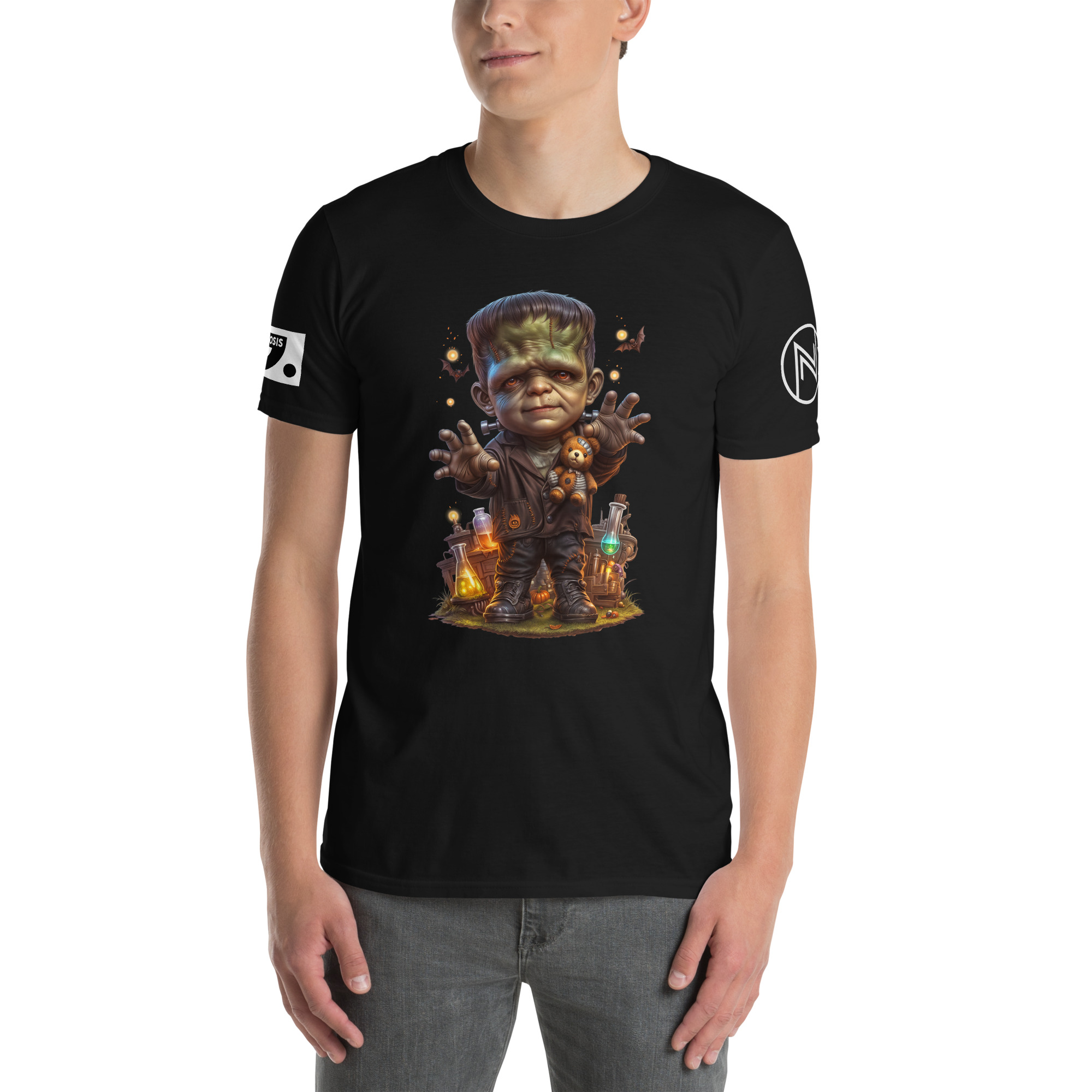 Halloween "Frankenstein" A01: Short-Sleeve Unisex T-Shirt