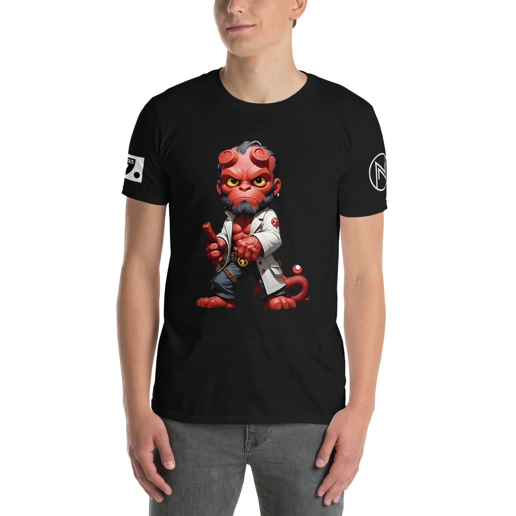 Halloween "HellBoy" A01: Short-Sleeve Unisex T-Shirt