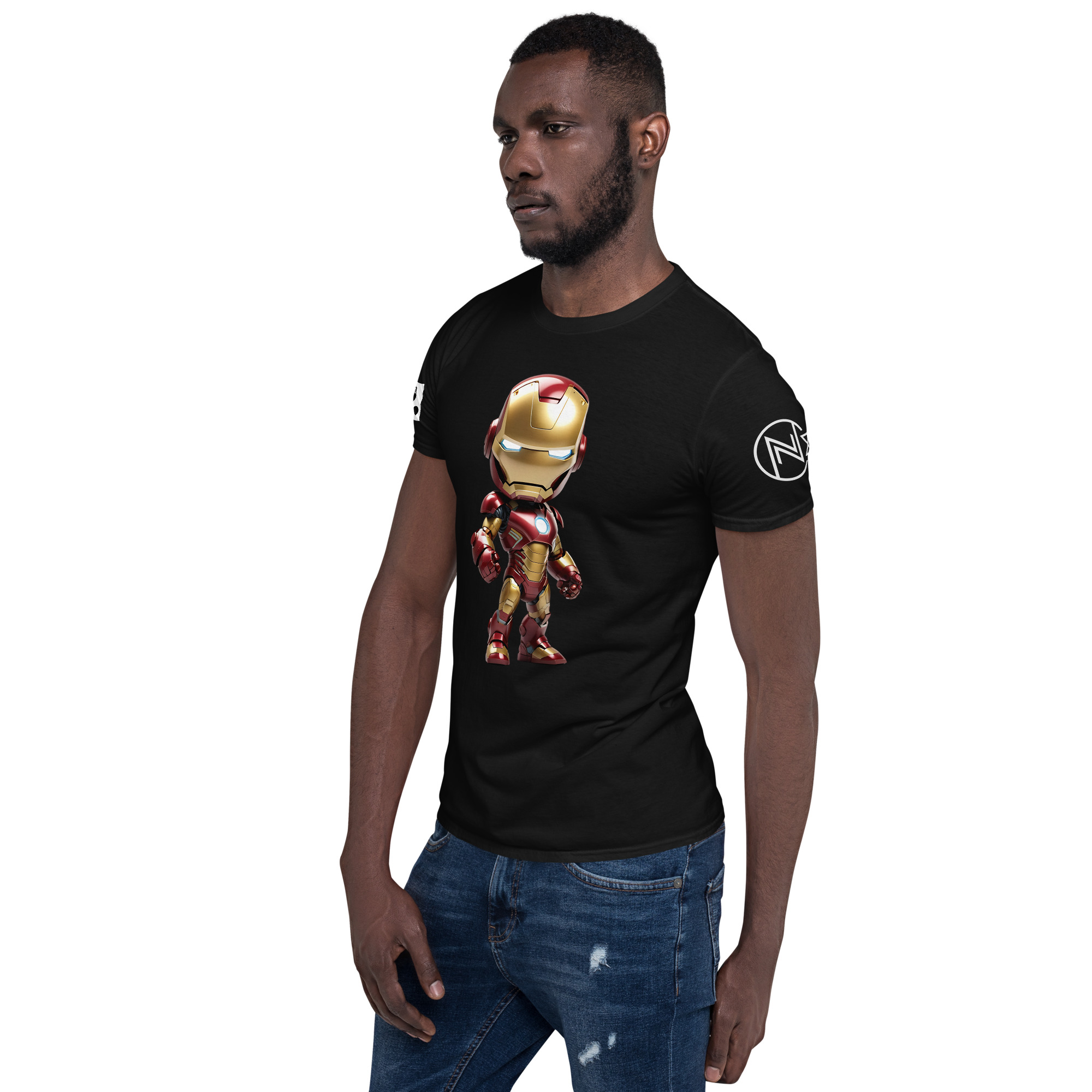 Halloween "IronMan" A01: Short-Sleeve Unisex T-Shirt - Image 3