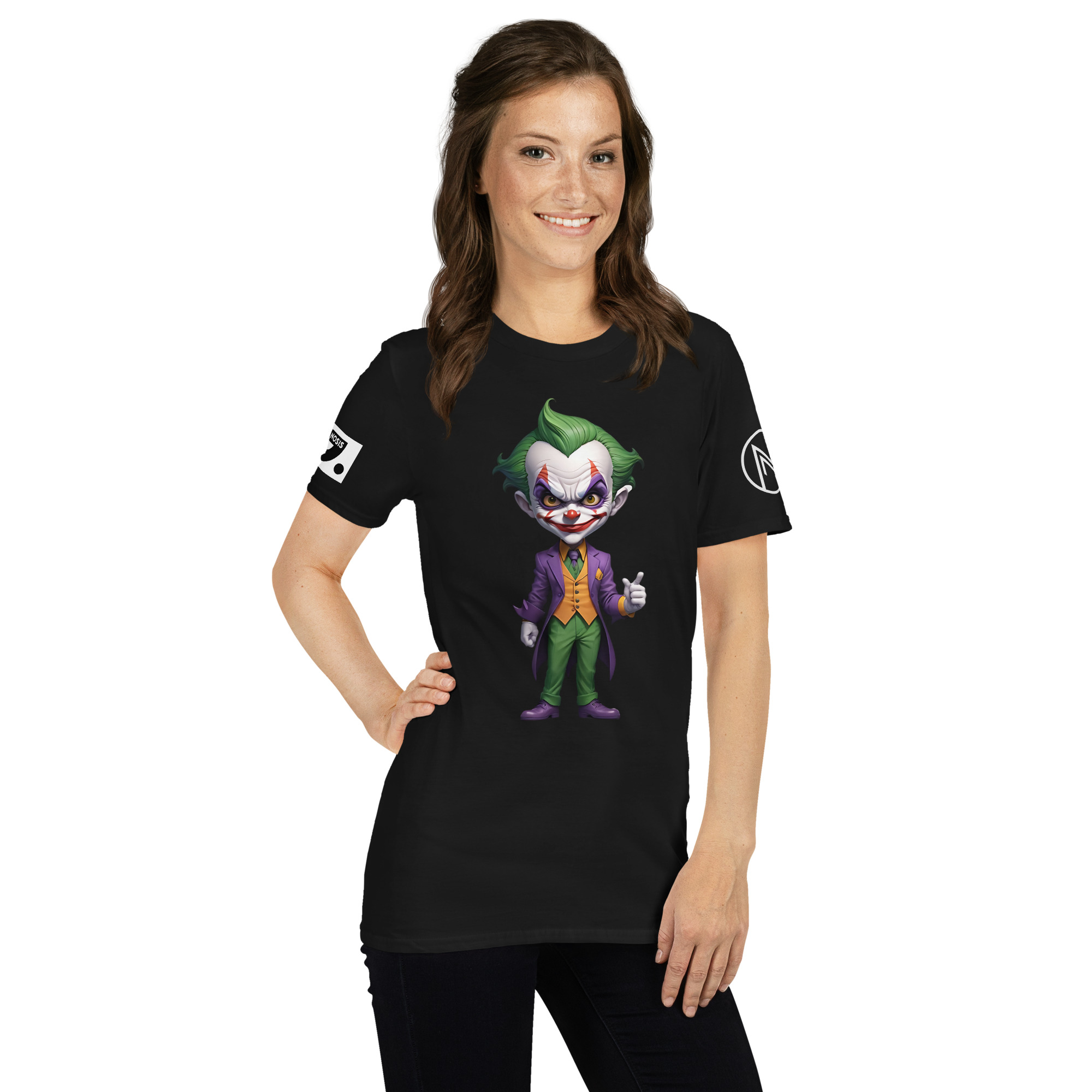 Halloween "Joker" A01: Short-Sleeve Unisex T-Shirt - Image 6