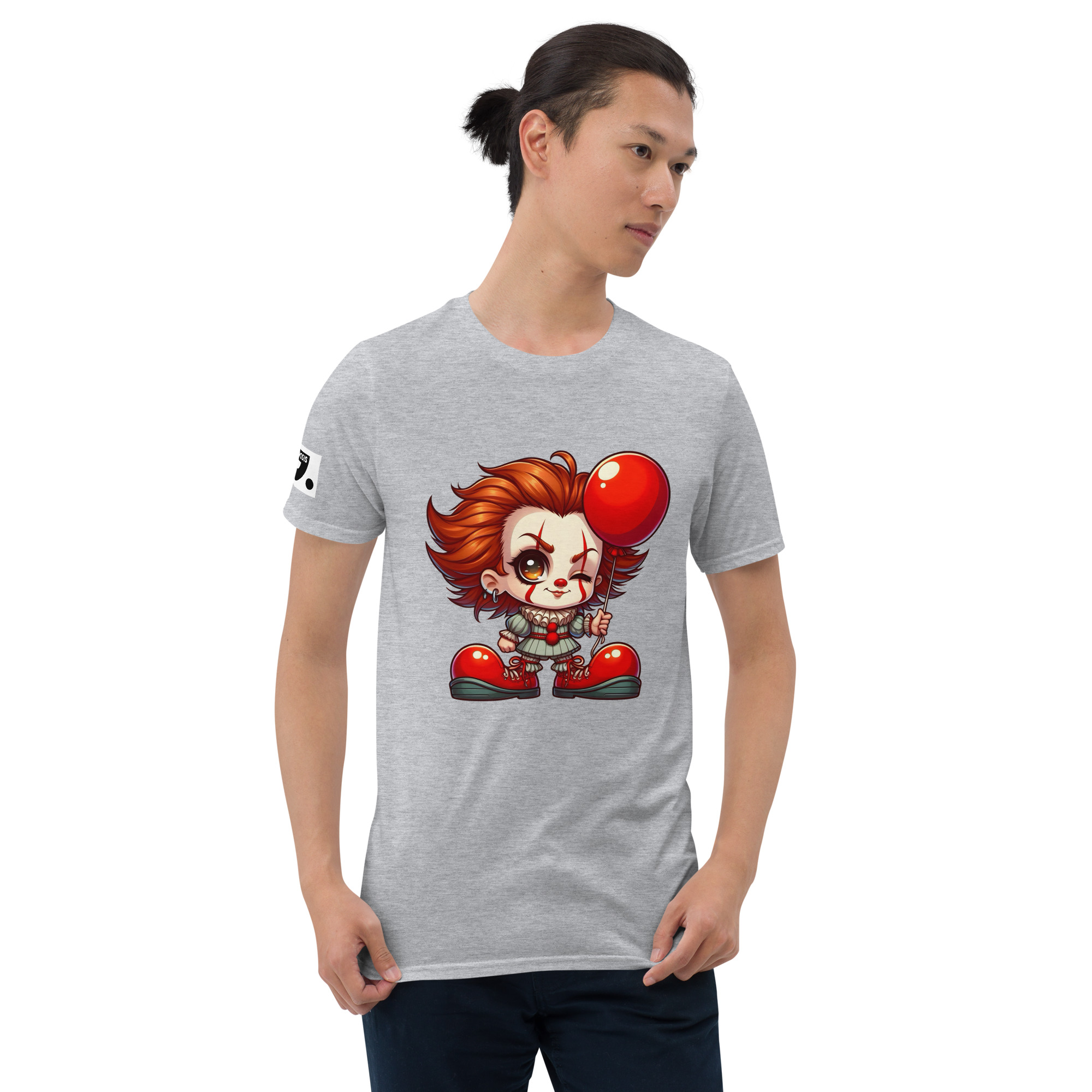 Halloween It Girl Balloon Clown Shoes A01: Short-Sleeve Unisex T-Shirt - Image 7