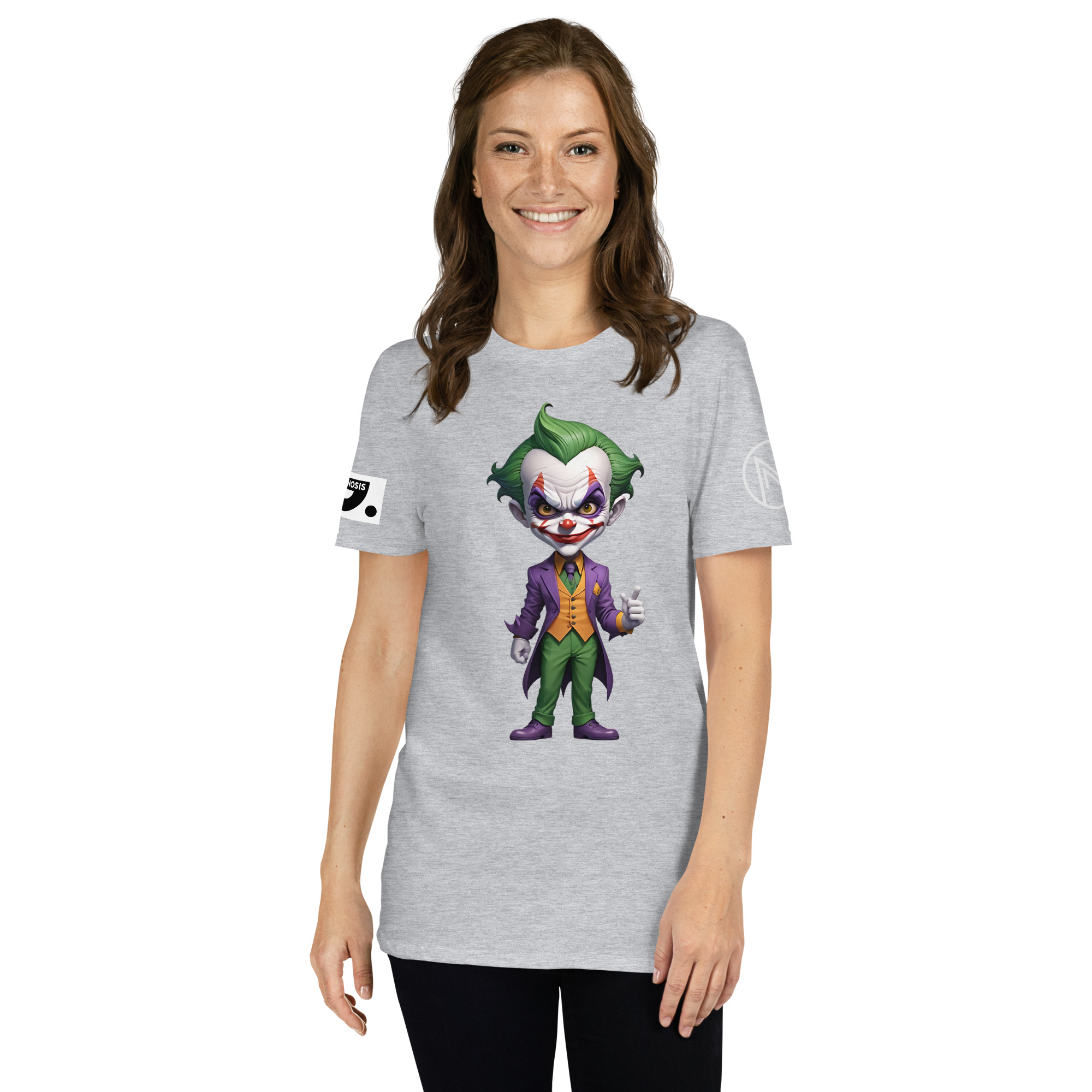 Halloween "Joker" A01: Short-Sleeve Unisex T-Shirt - Image 7