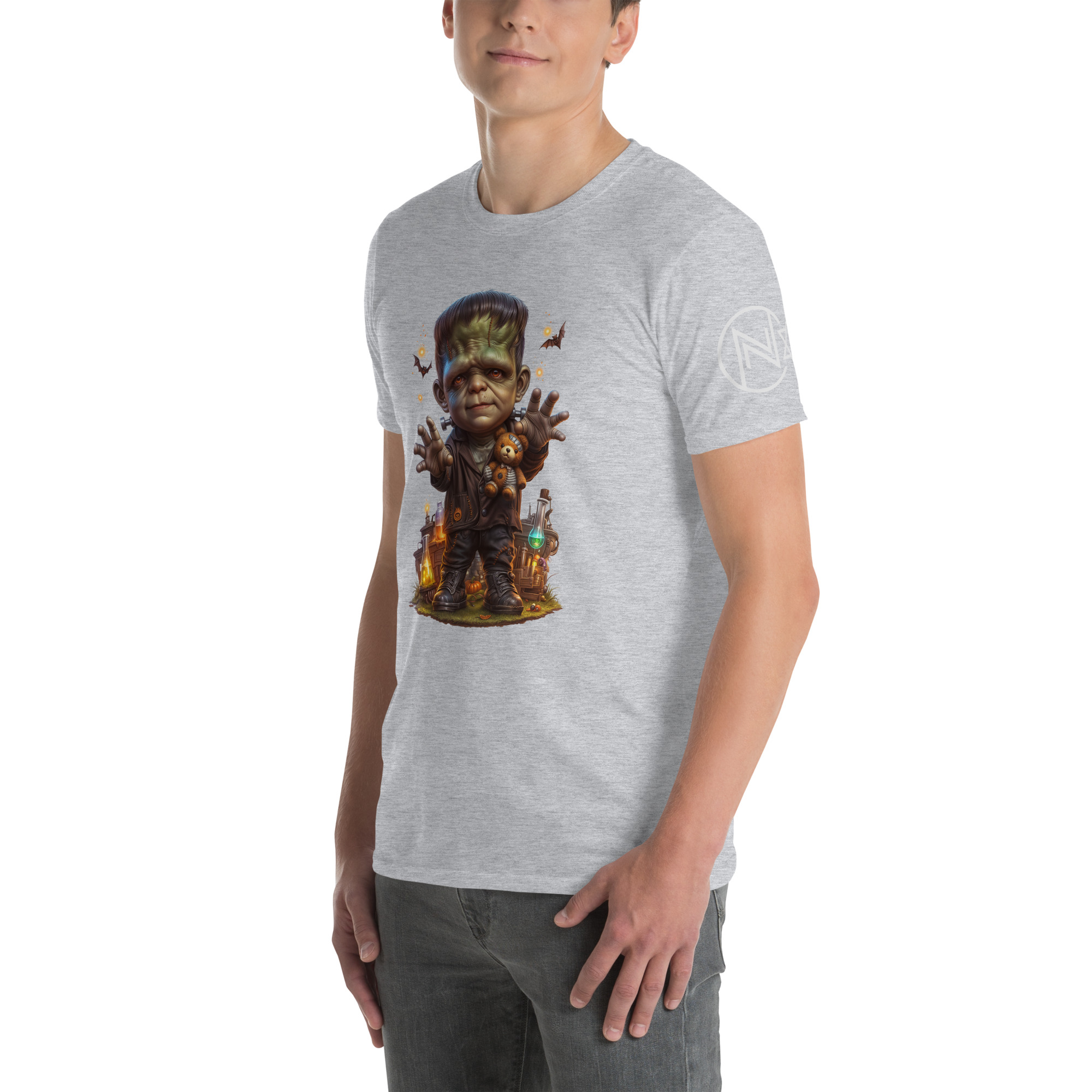 Halloween "Frankenstein" A01: Short-Sleeve Unisex T-Shirt - Image 12