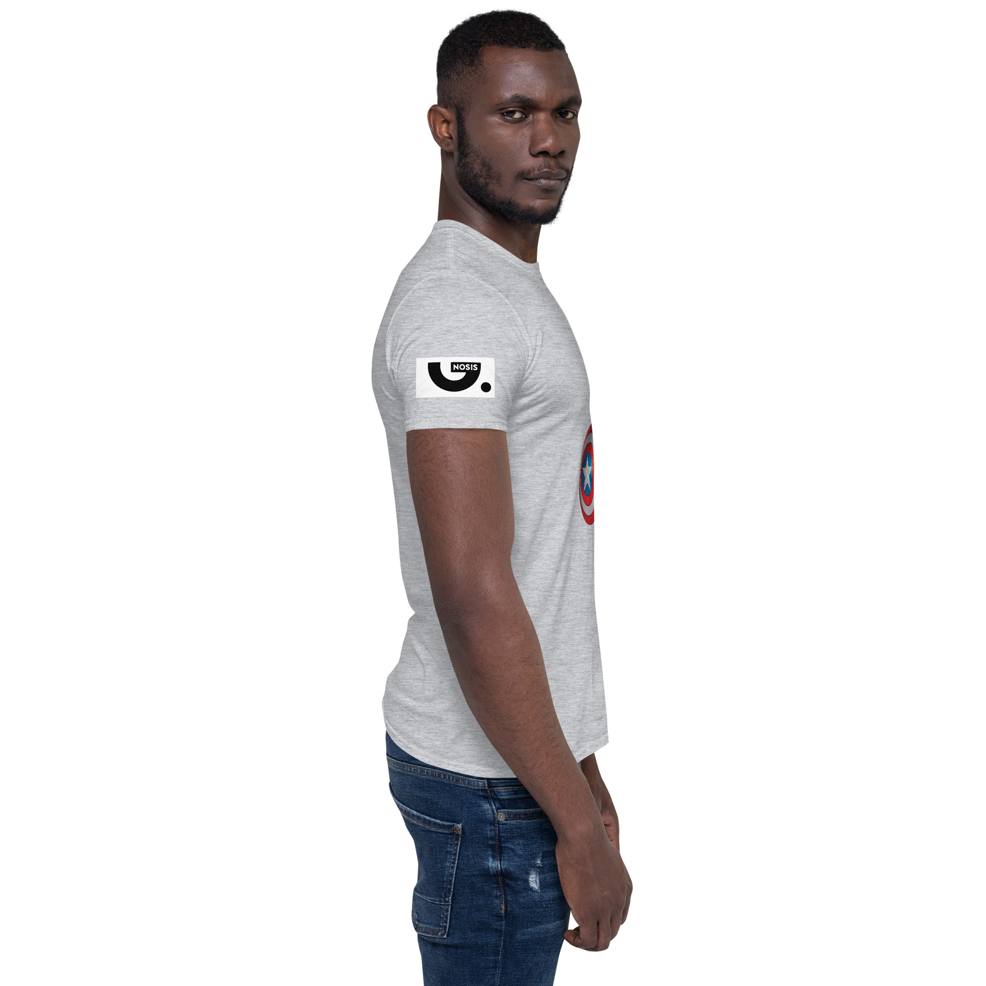 Halloween "Captain America Minion" A01: Short-Sleeve Unisex T-Shirt - Image 12