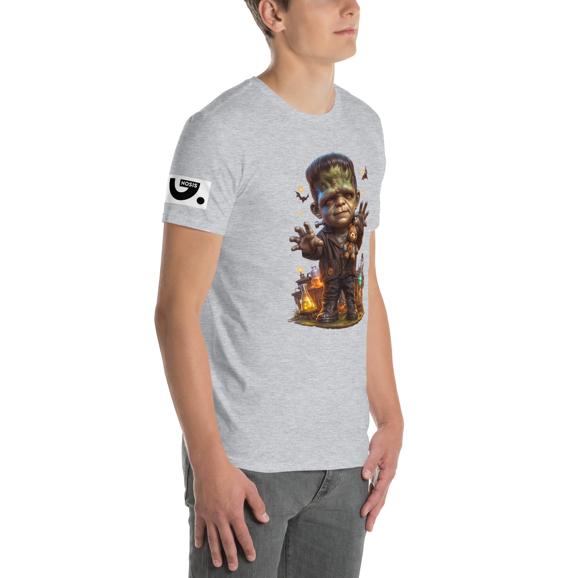 Halloween "Frankenstein" A01: Short-Sleeve Unisex T-Shirt - Image 11