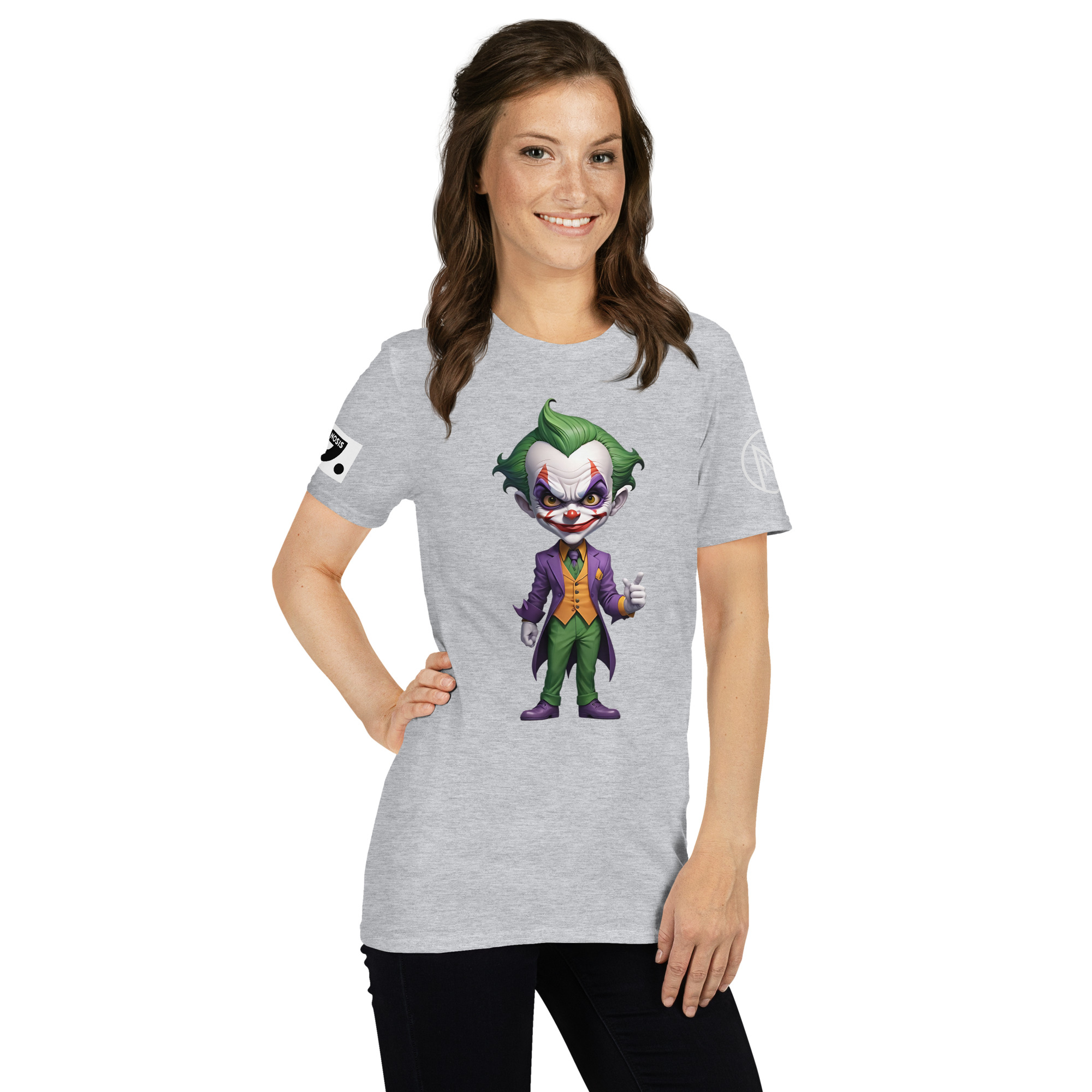 Halloween "Joker" A01: Short-Sleeve Unisex T-Shirt - Image 12