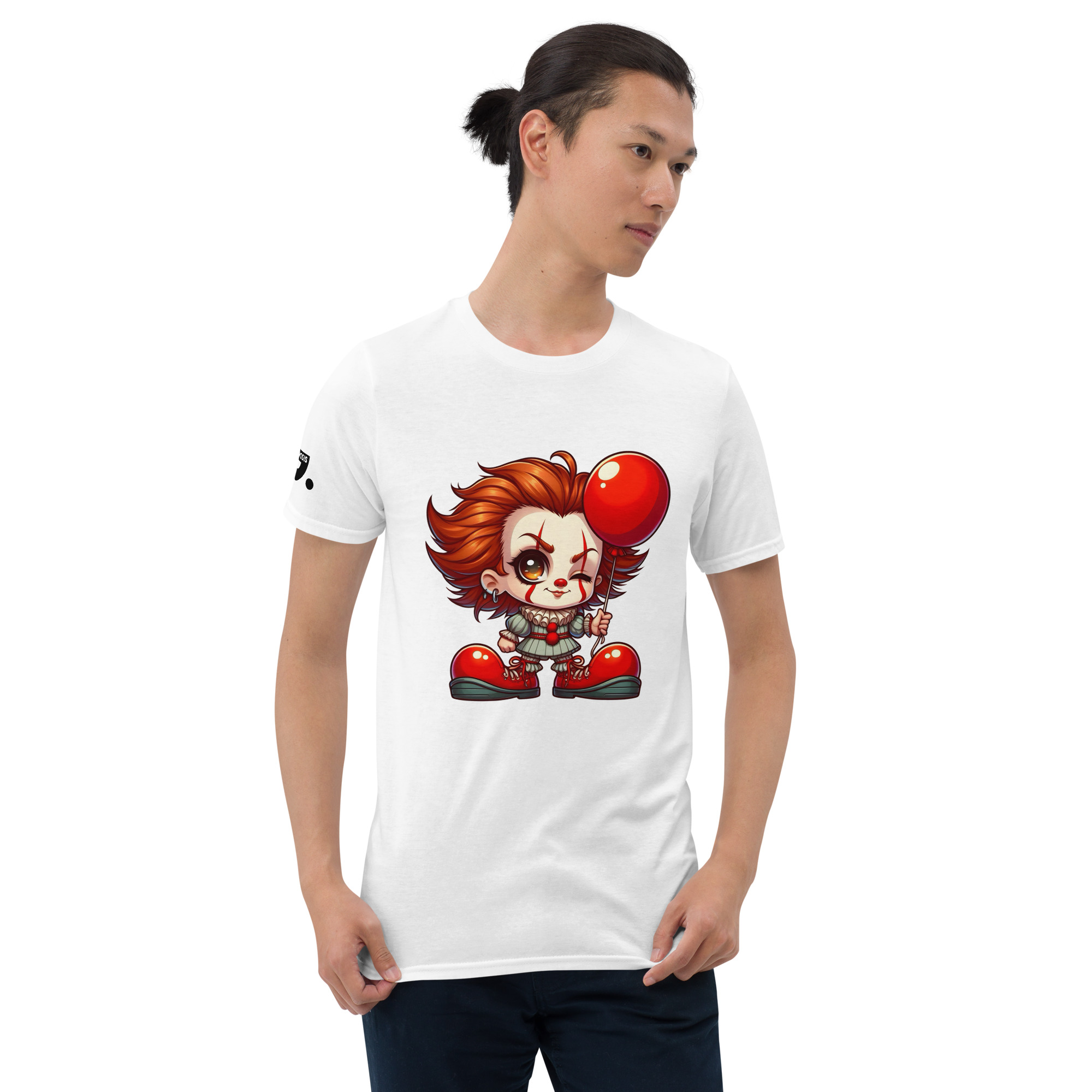 Halloween It Girl Balloon Clown Shoes A01: Short-Sleeve Unisex T-Shirt - Image 13