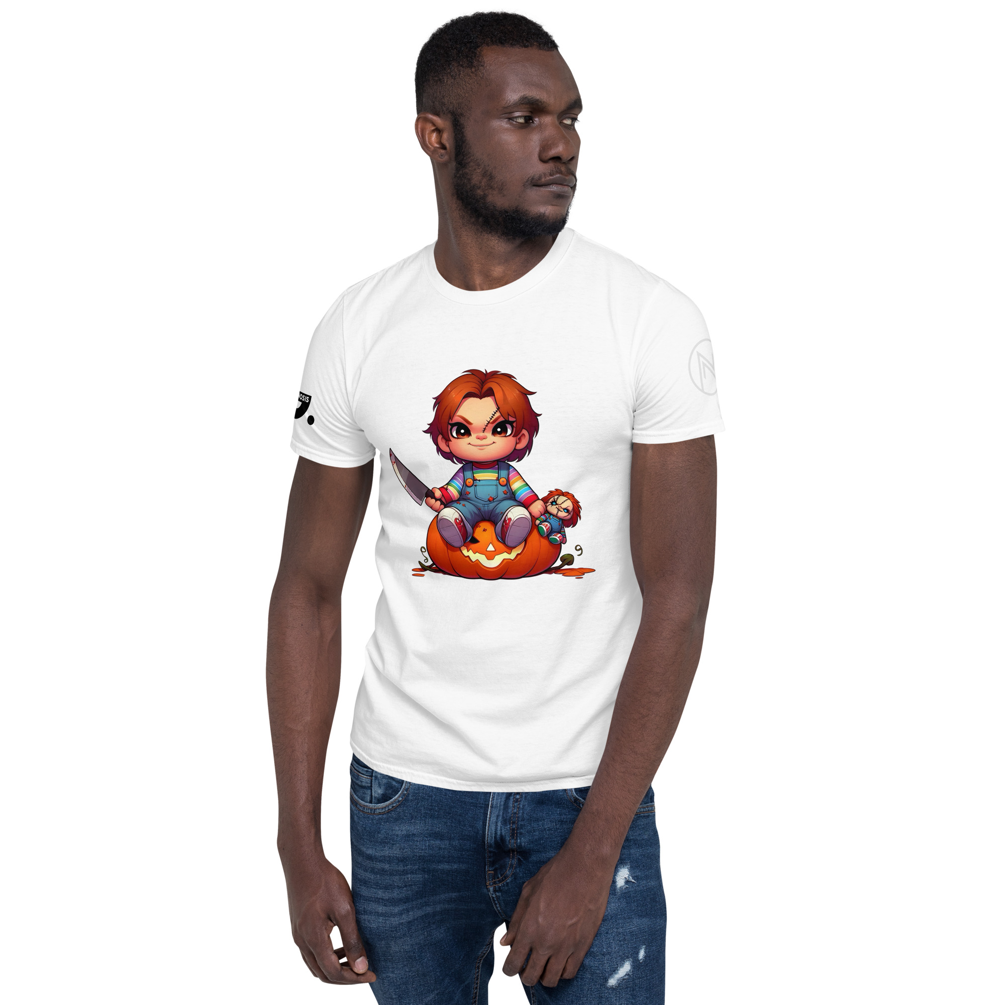 Halloween "Chucky" A01: Short-Sleeve Unisex T-Shirt - Image 13