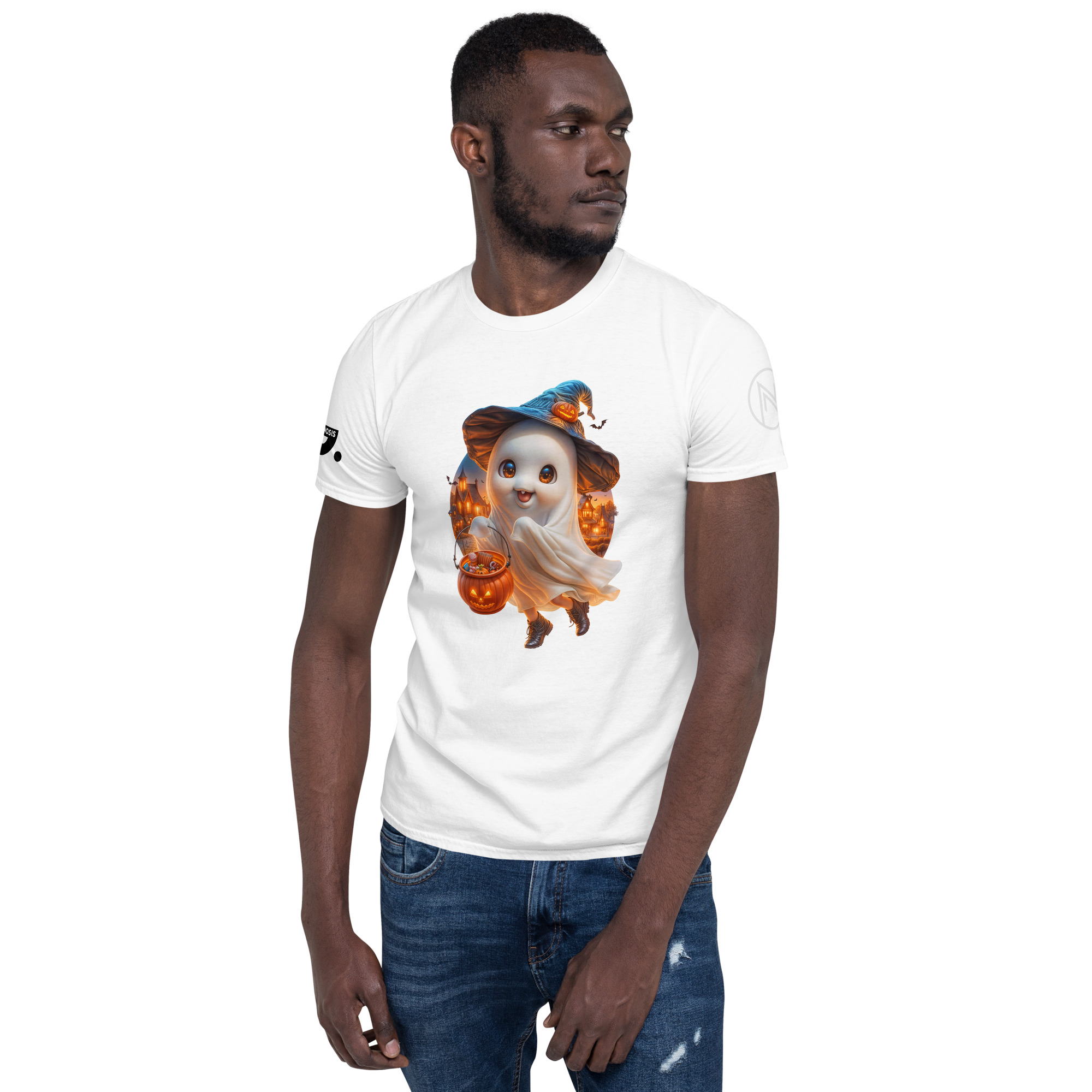 Halloween "Ghost" A01: Short-Sleeve Unisex T-Shirt - Image 13