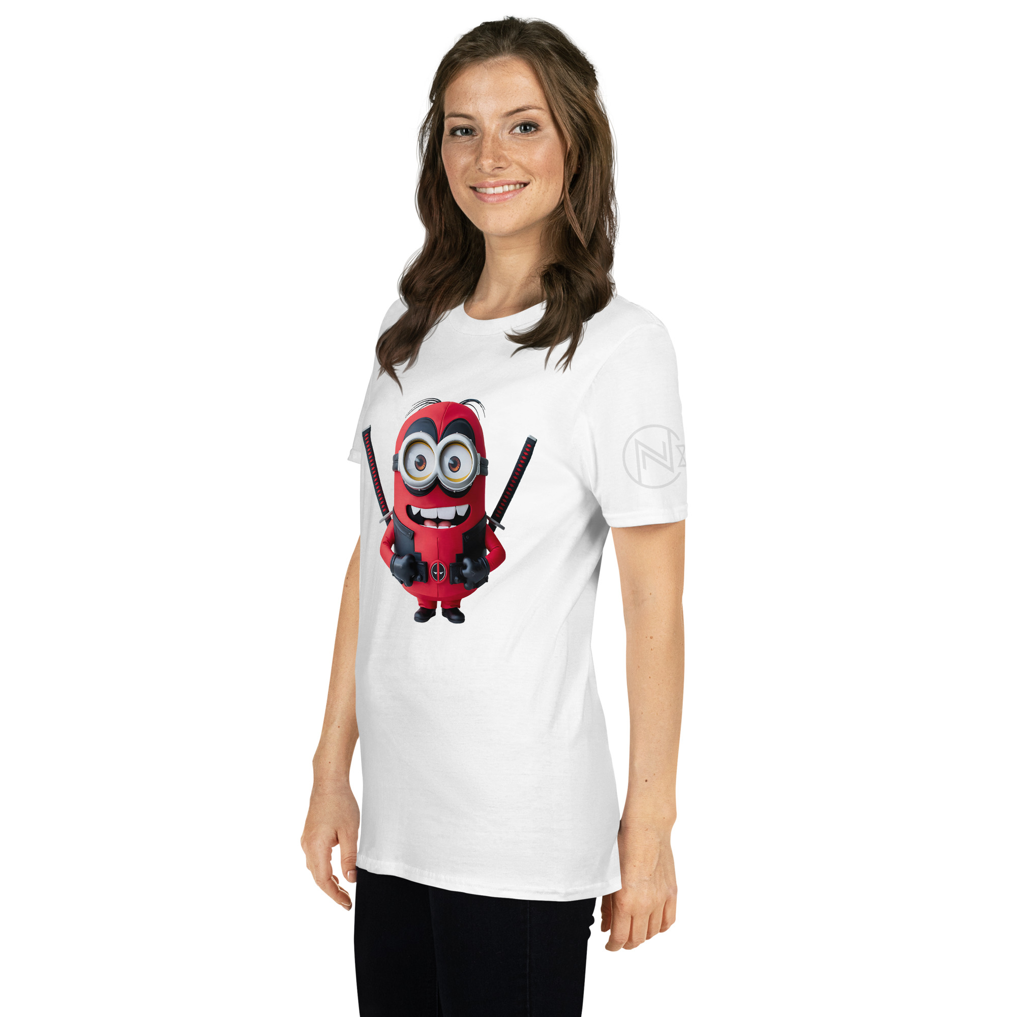Halloween "DeadPool Minion" A01: Short-Sleeve Unisex T-Shirt - Image 16