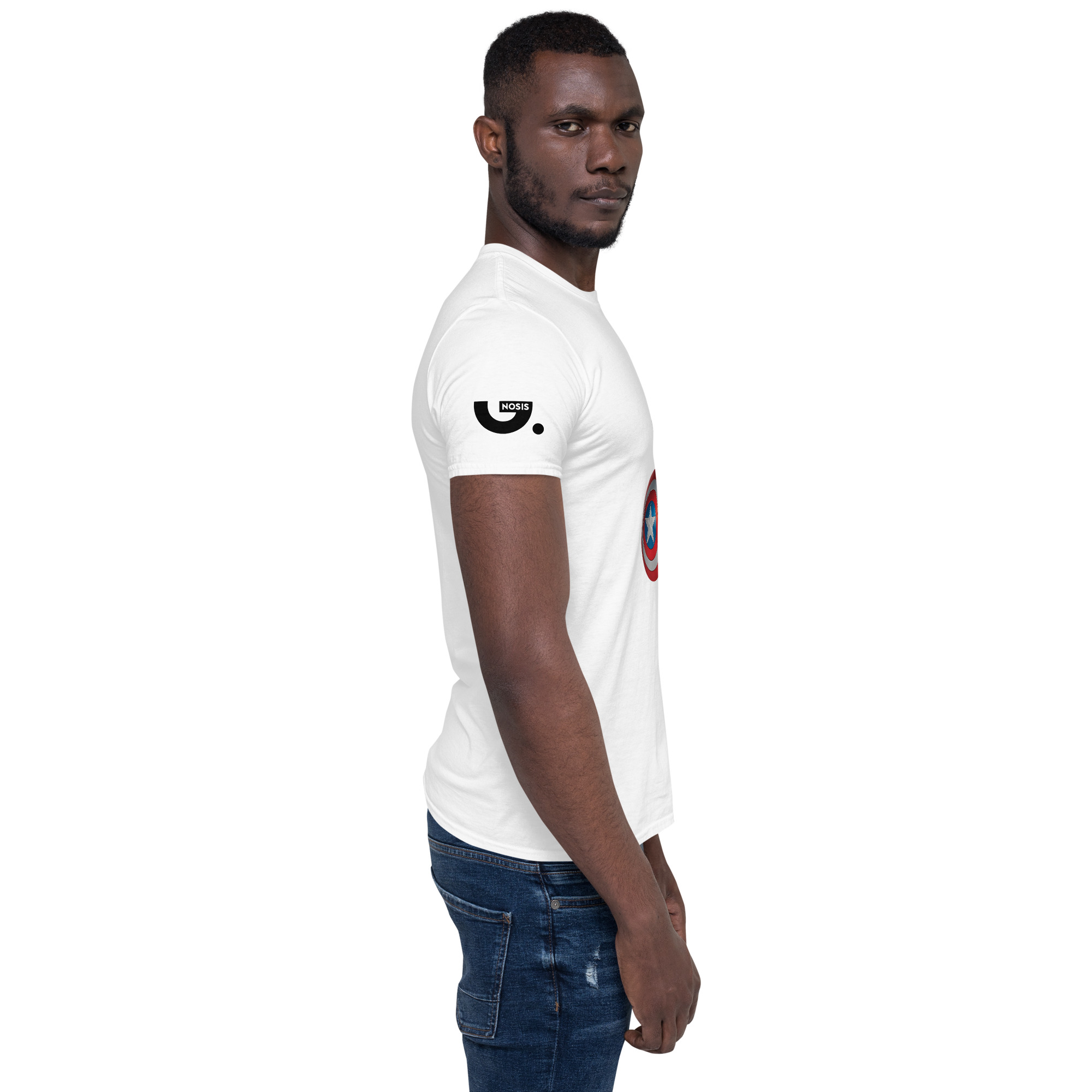 Halloween "Captain America Minion" A01: Short-Sleeve Unisex T-Shirt - Image 18