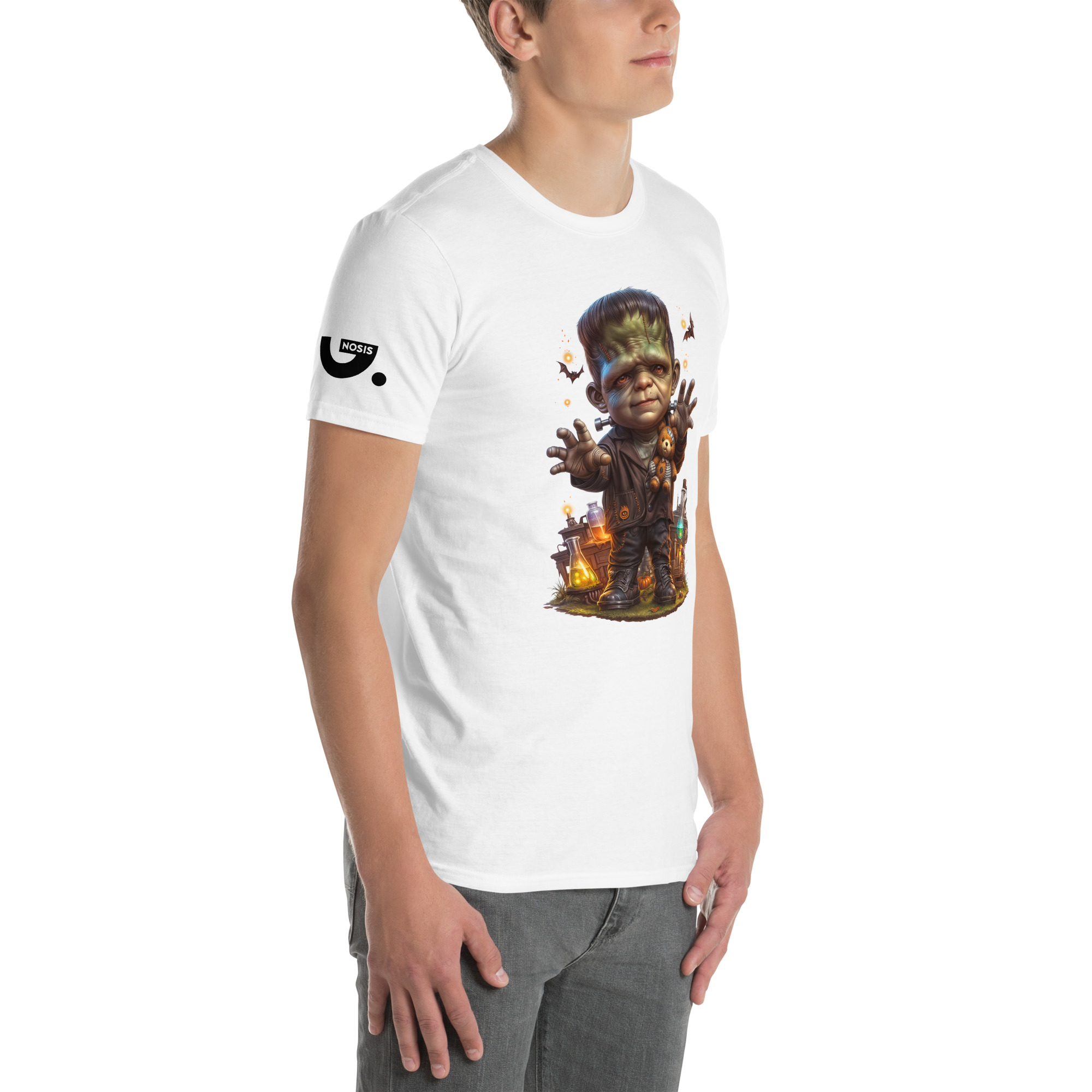 Halloween "Frankenstein" A01: Short-Sleeve Unisex T-Shirt - Image 17