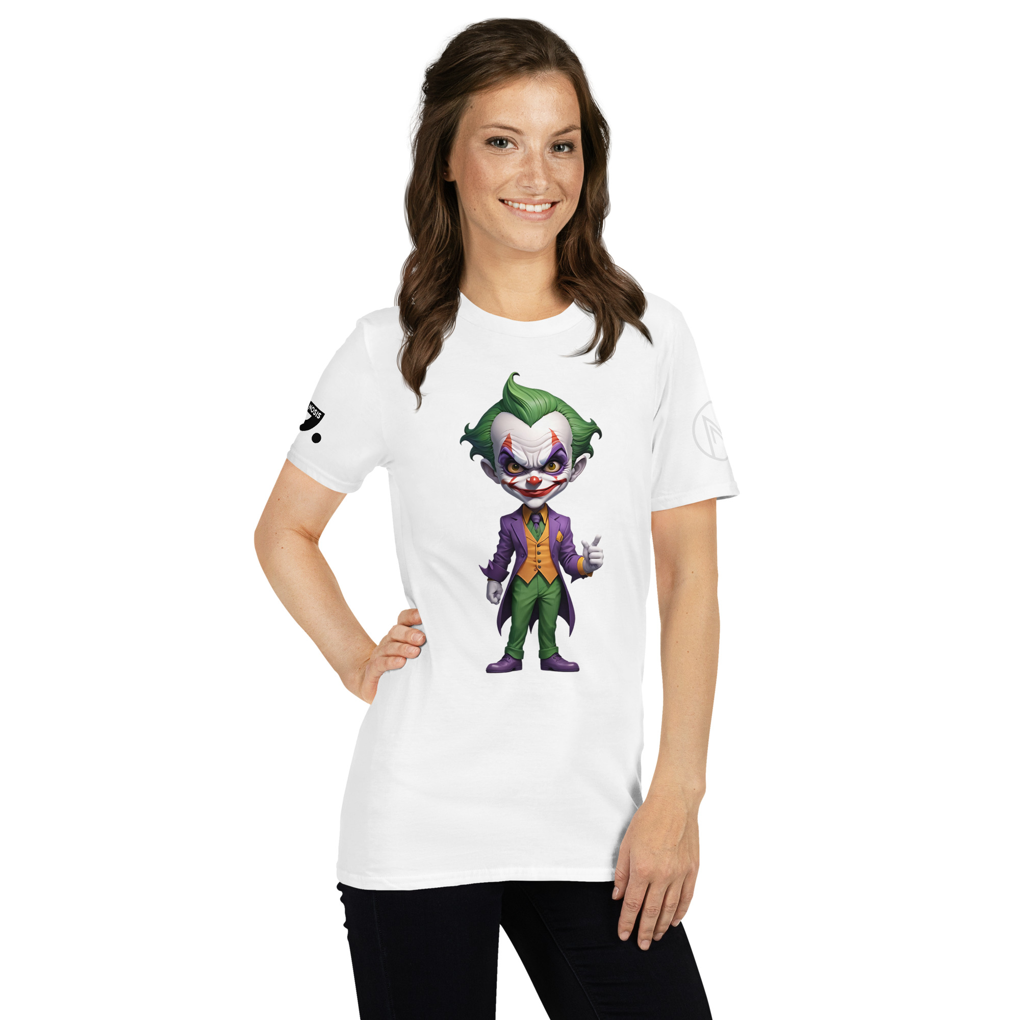 Halloween "Joker" A01: Short-Sleeve Unisex T-Shirt - Image 18