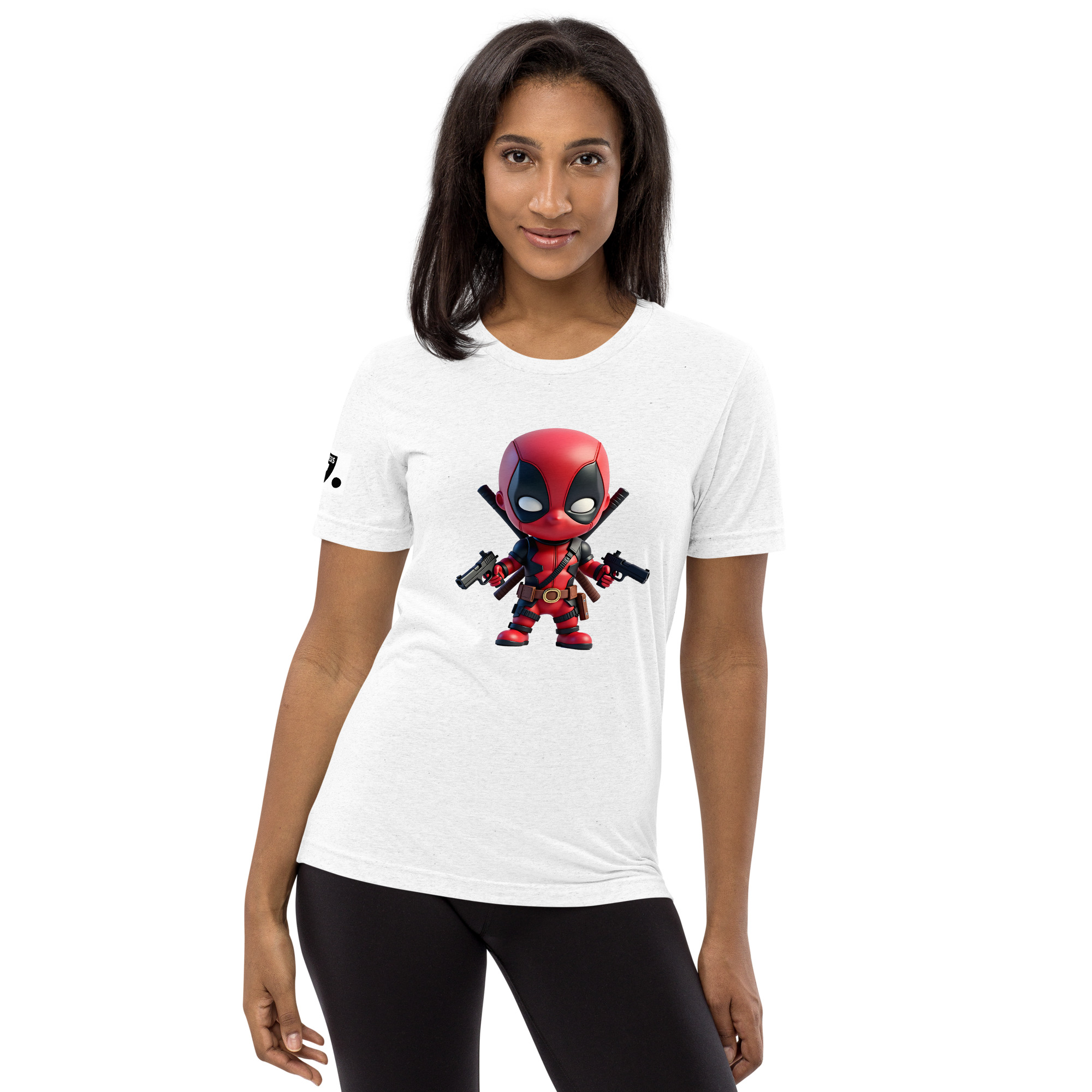 Chibi DeadPool 2 Guns A01: Short sleeve t-shirt - Image 5