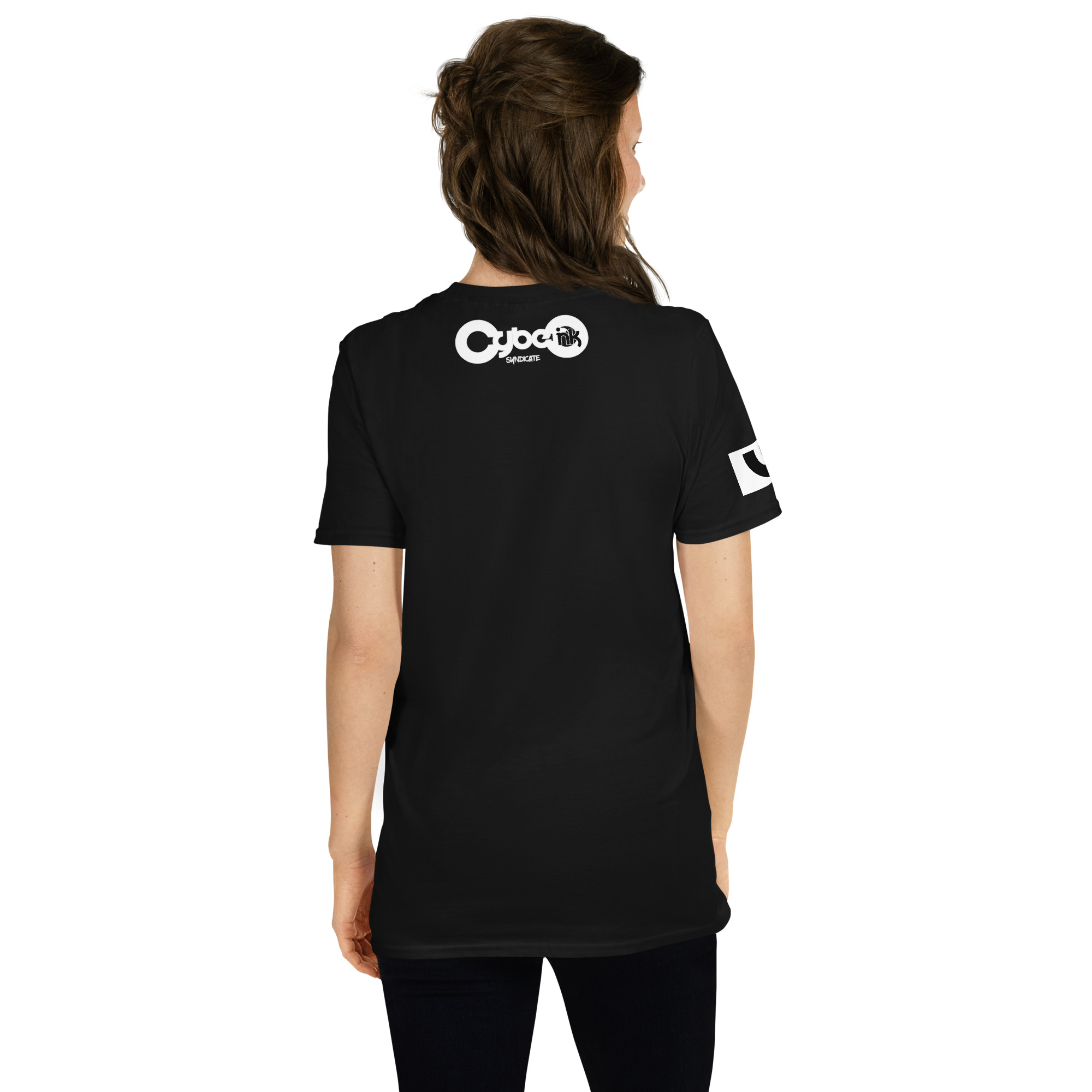 Halloween Ice Cream Skull A01: Short-Sleeve Unisex T-Shirt - Image 2