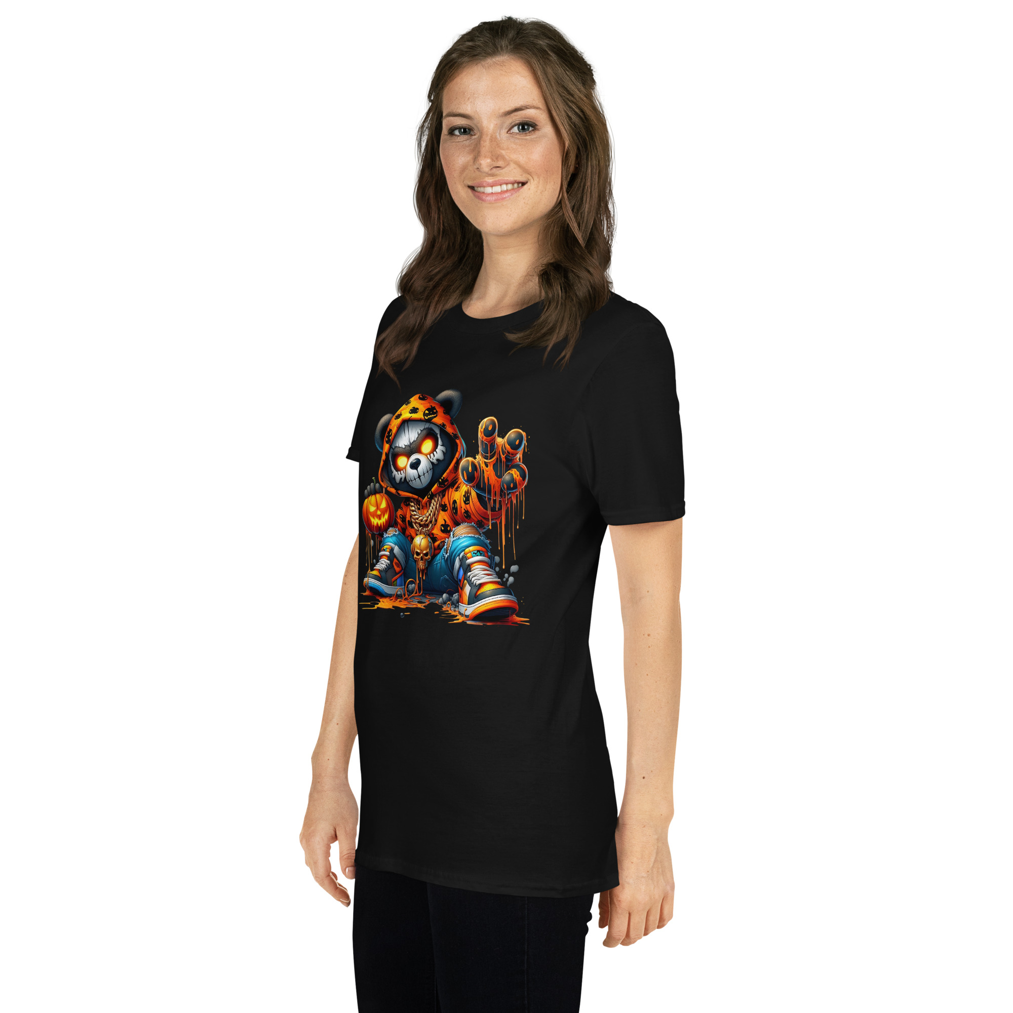 Halloween Bear Swag A01: Short-Sleeve Unisex T-Shirt - Image 4