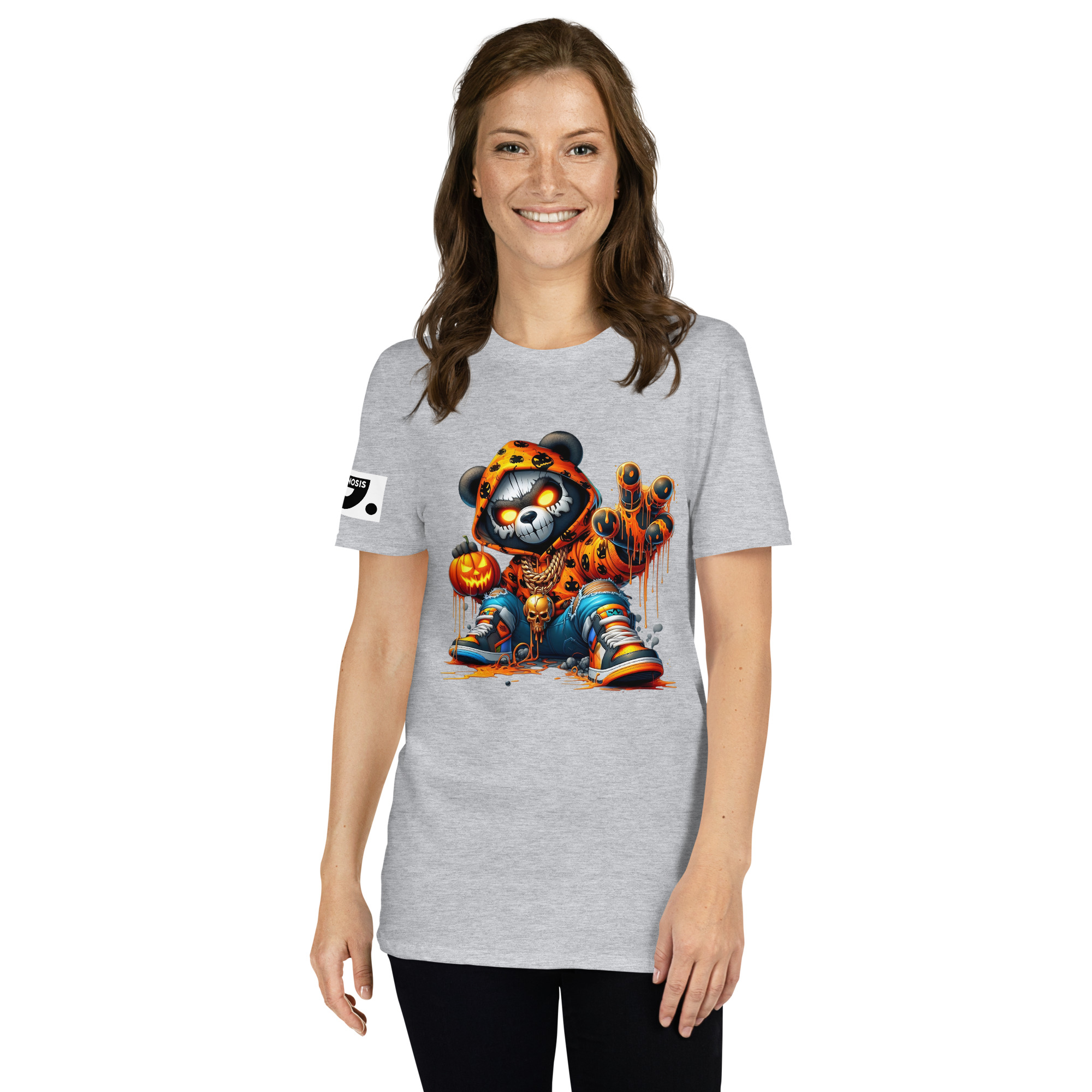 Halloween Bear Swag A01: Short-Sleeve Unisex T-Shirt - Image 7