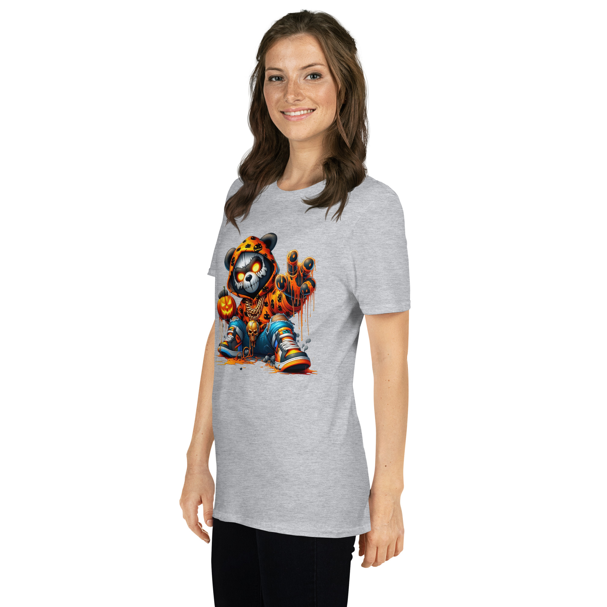 Halloween Bear Swag A01: Short-Sleeve Unisex T-Shirt - Image 10