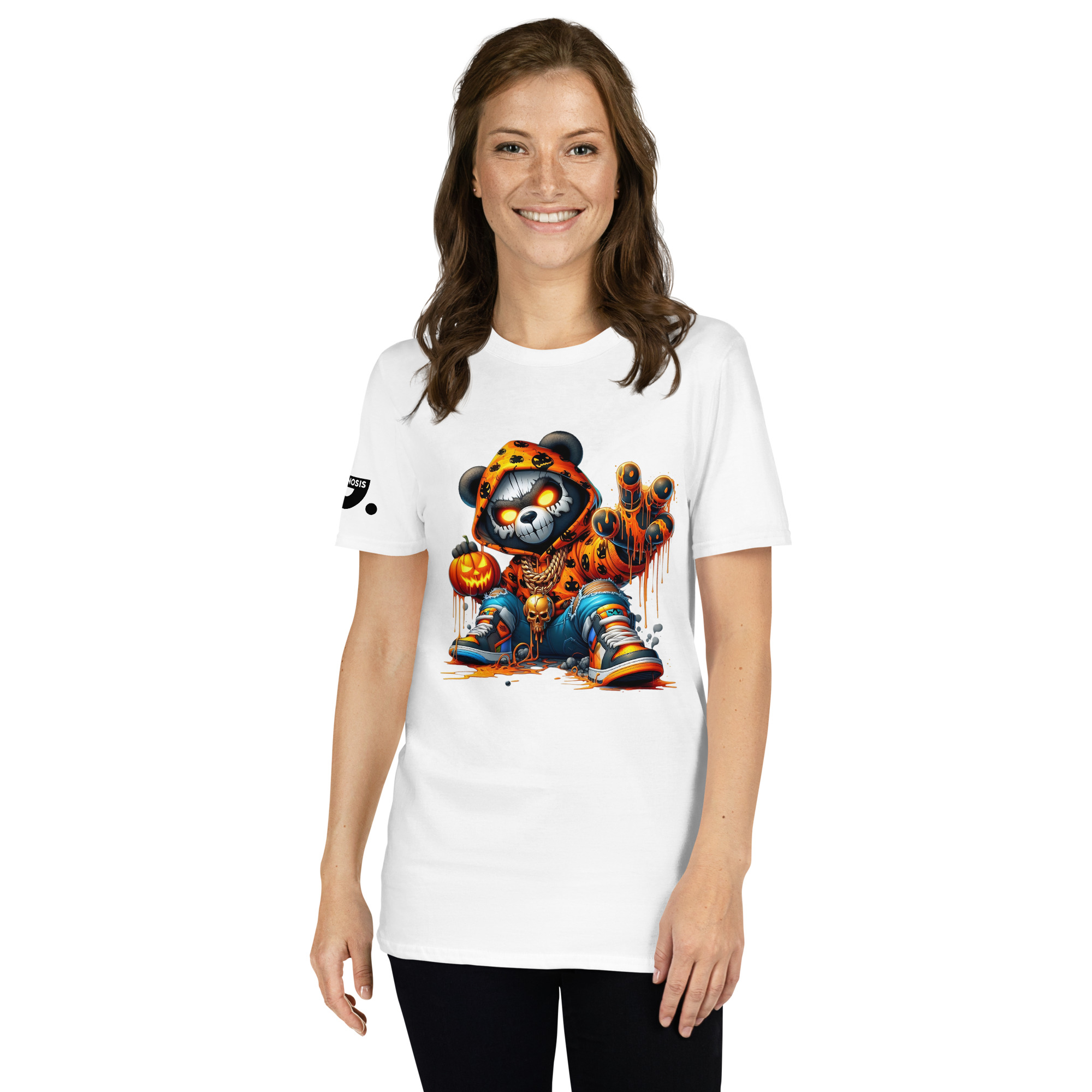Halloween Bear Swag A01: Short-Sleeve Unisex T-Shirt - Image 13