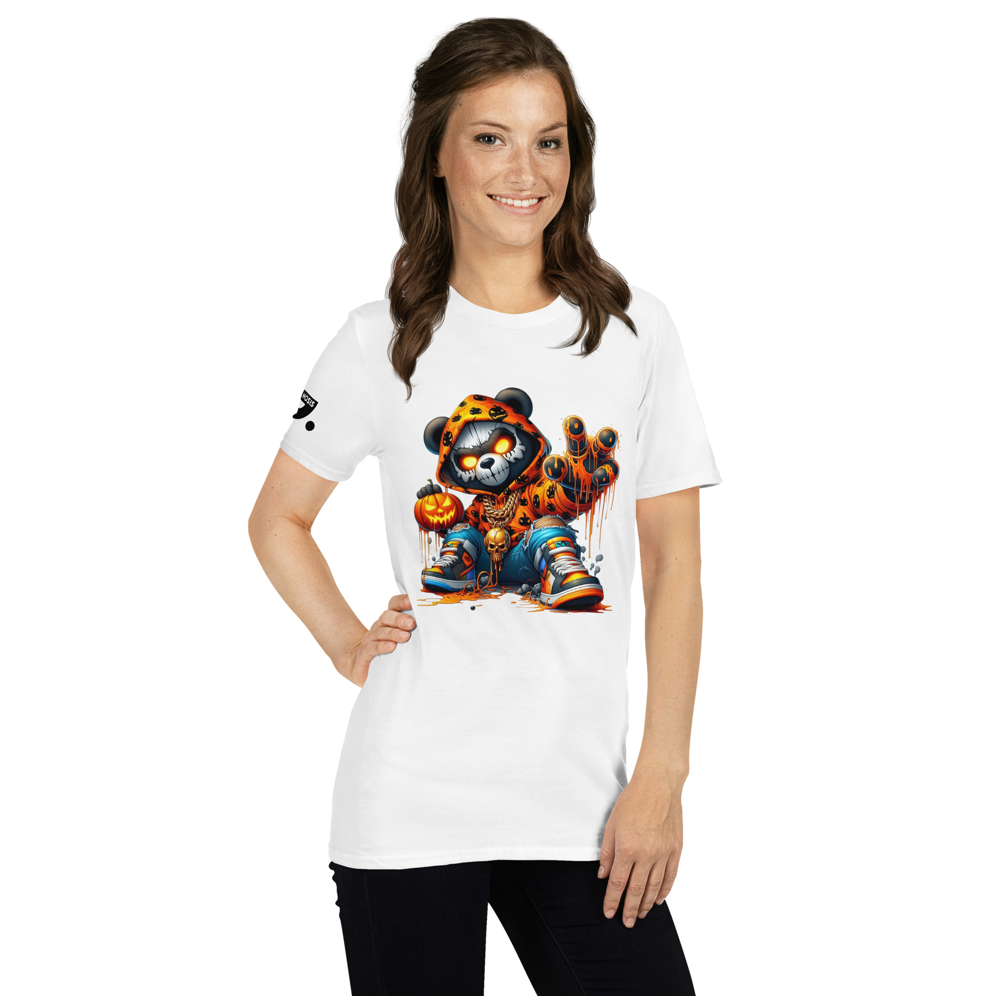 Halloween Bear Swag A01: Short-Sleeve Unisex T-Shirt - Image 18