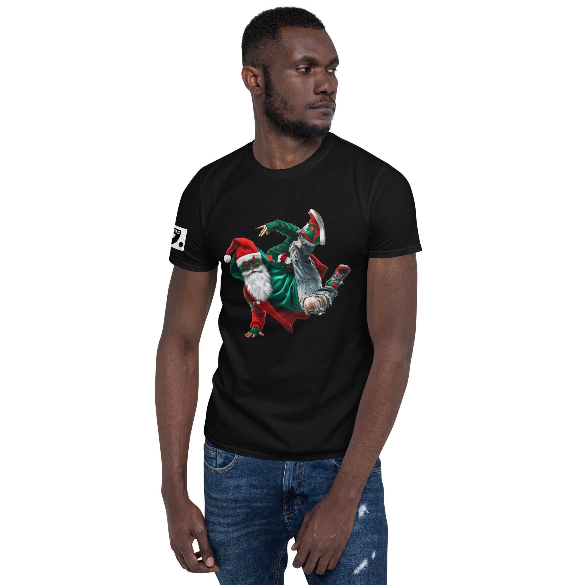 Hip-Hop Santa A01: Short-Sleeve Unisex T-Shirt