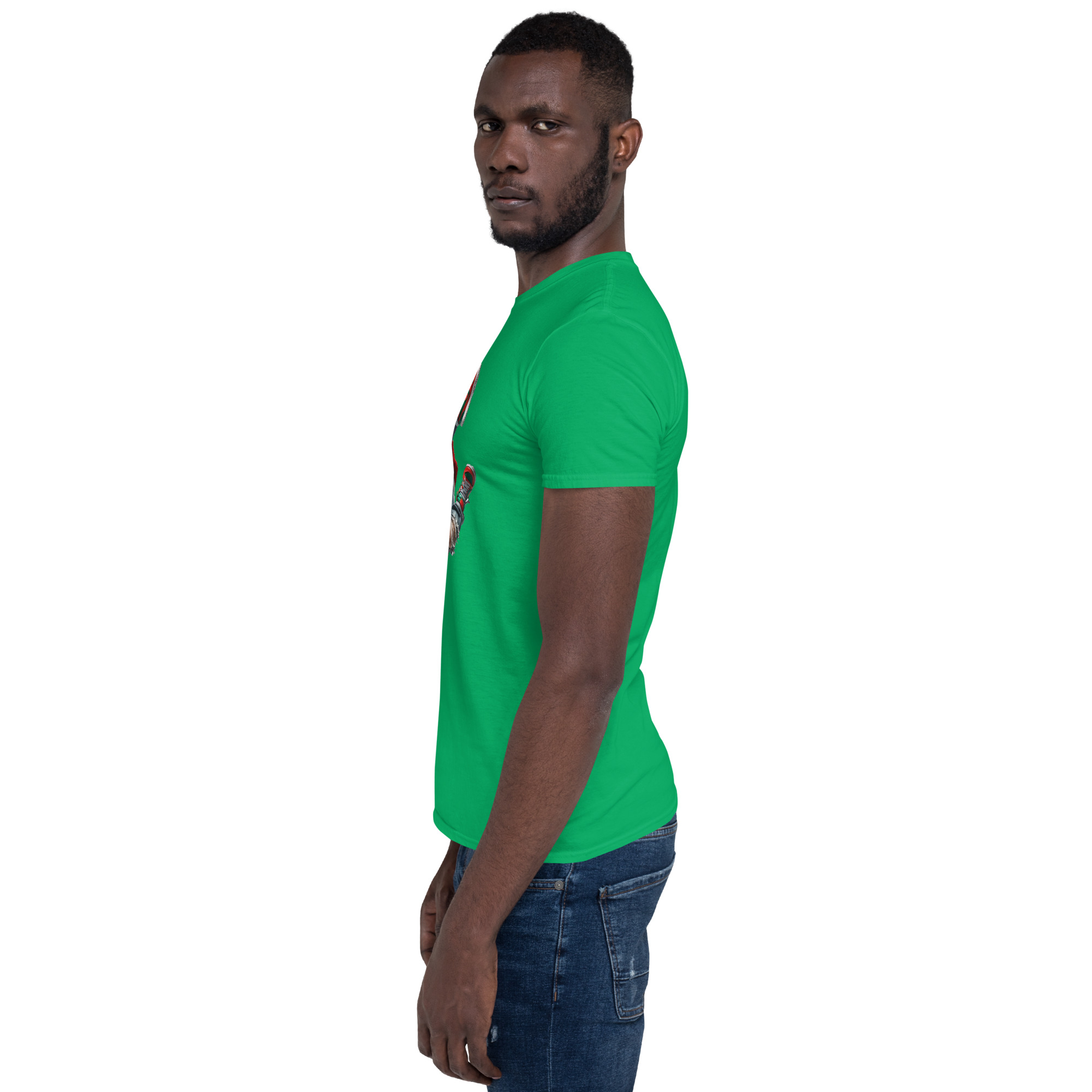 Hip-Hop Santa A01: Short-Sleeve Unisex T-Shirt - Image 17