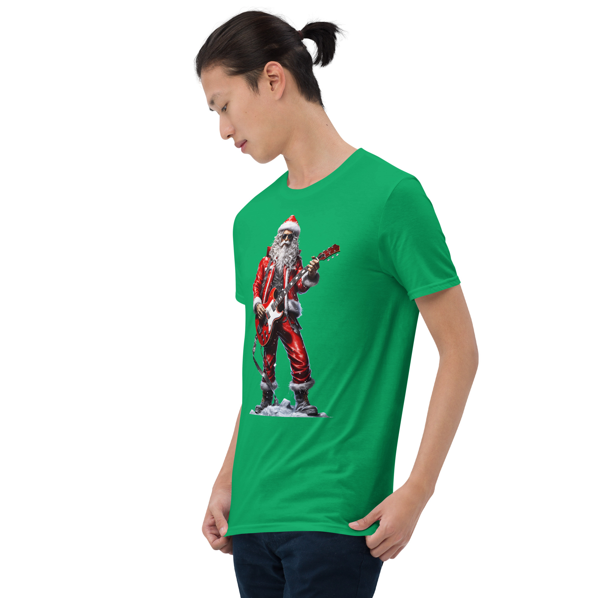 Santa Rock Star A01: Short-Sleeve Unisex T-Shirt - Image 16