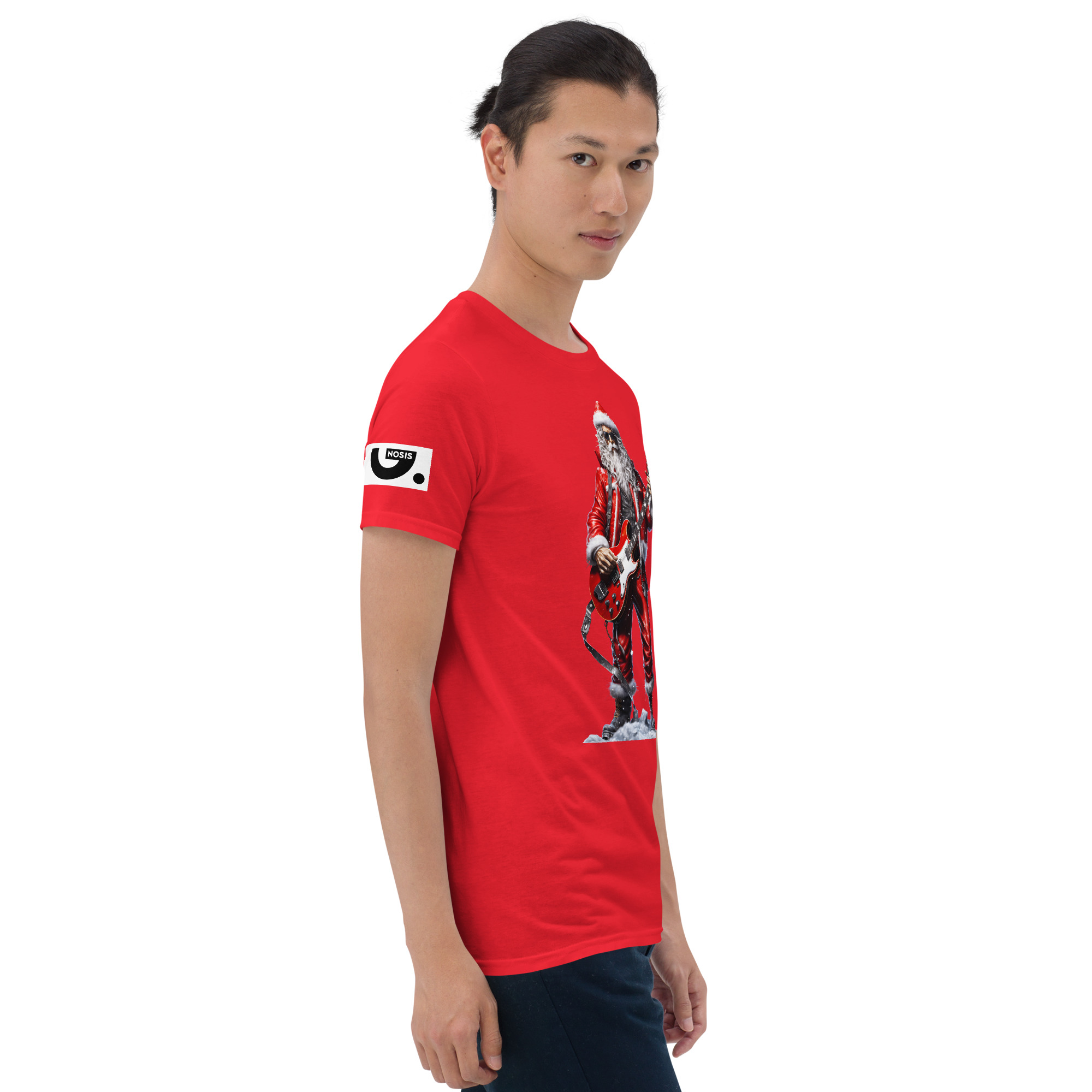 Santa Rock Star A01: Short-Sleeve Unisex T-Shirt - Image 12