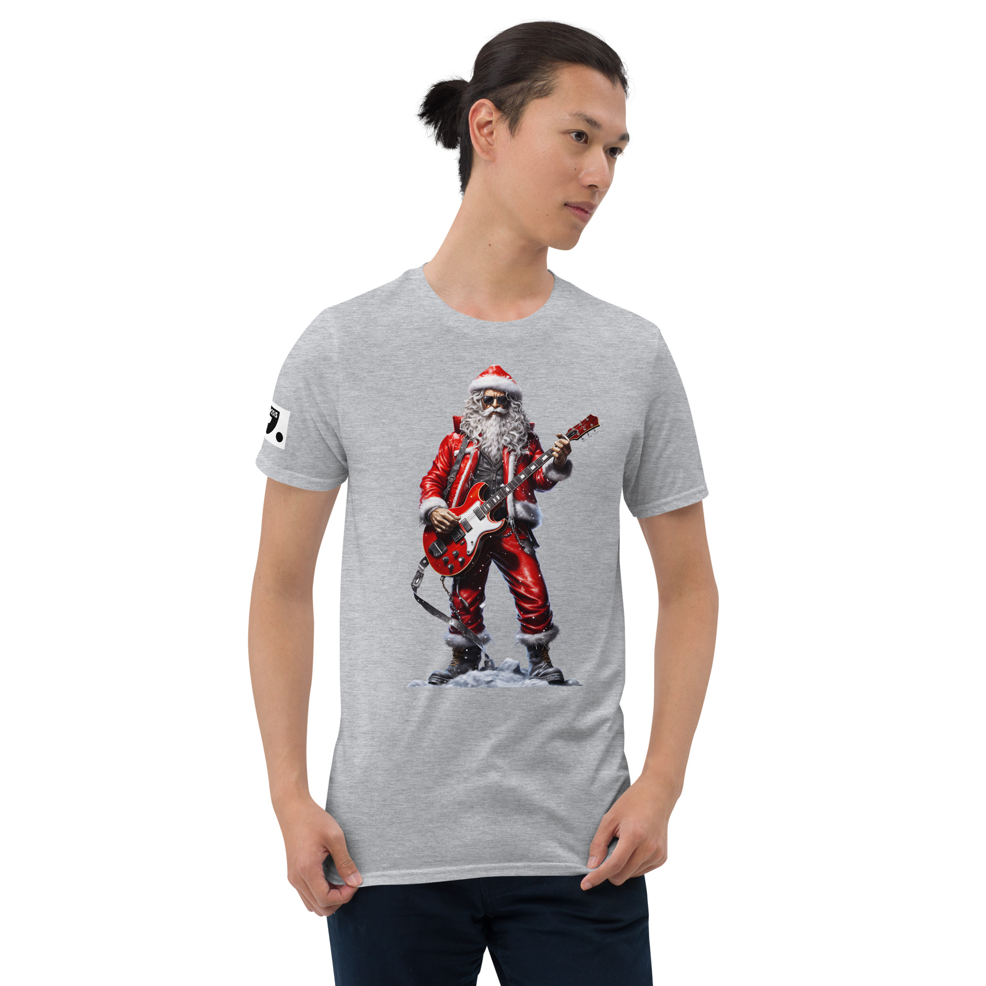 Santa Rock Star A01: Short-Sleeve Unisex T-Shirt - Image 19