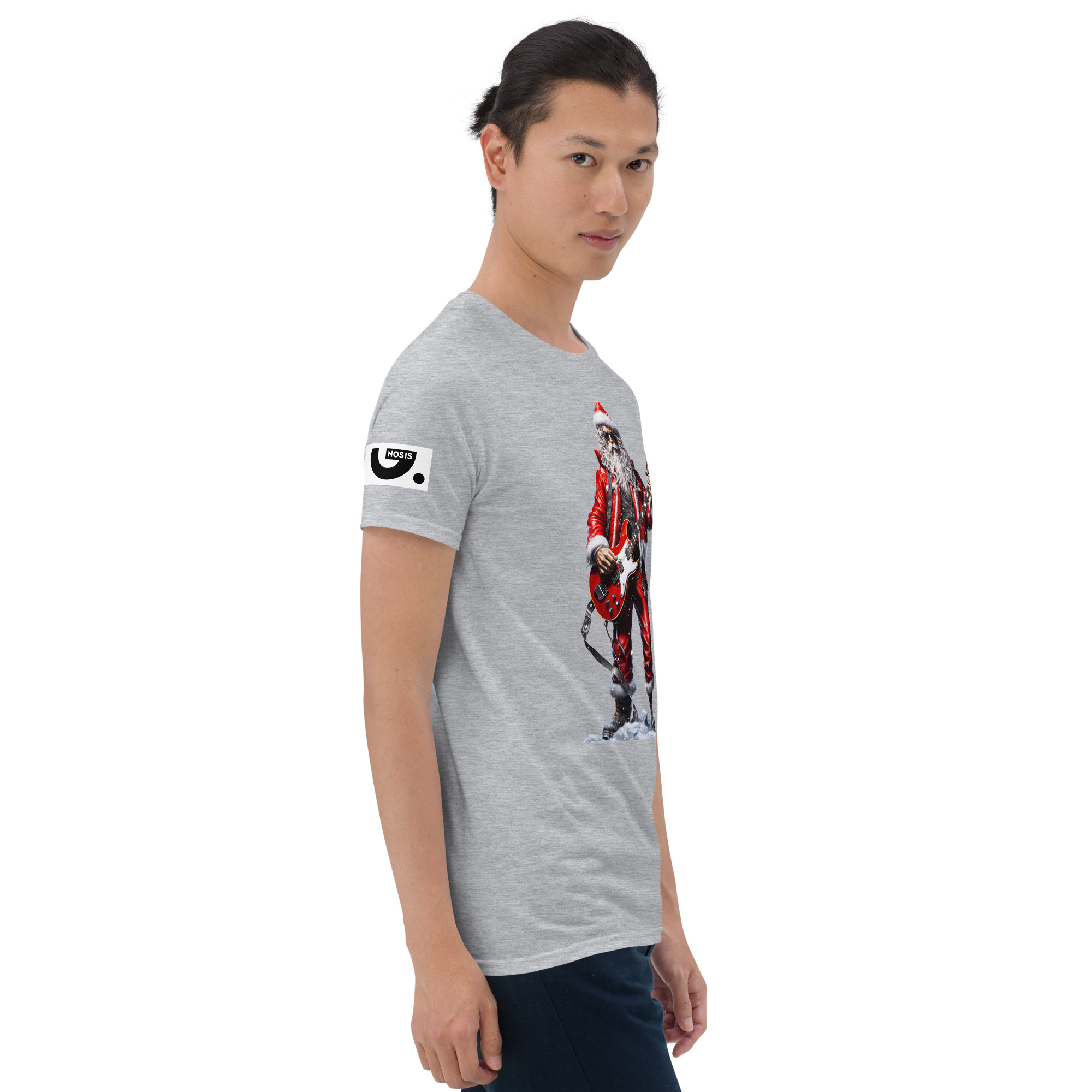 Santa Rock Star A01: Short-Sleeve Unisex T-Shirt - Image 24