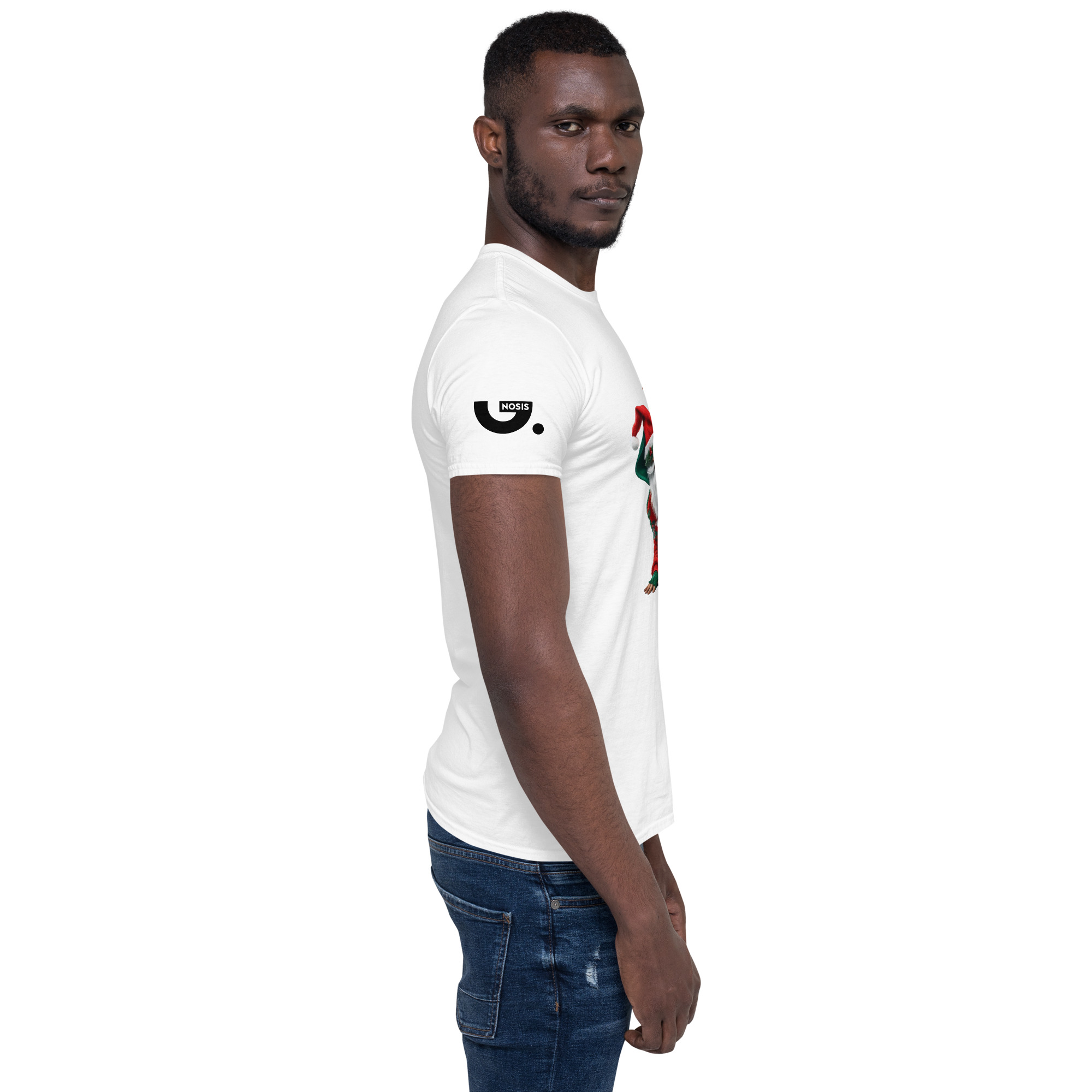 Hip-Hop Santa A01: Short-Sleeve Unisex T-Shirt - Image 30